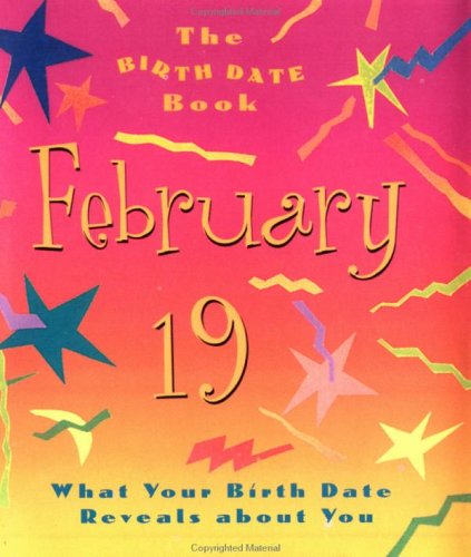 Book cover for The Birth Date Book February 19