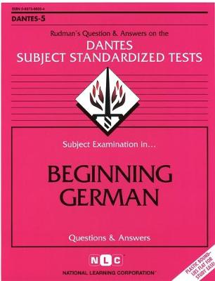 Book cover for Beginning German