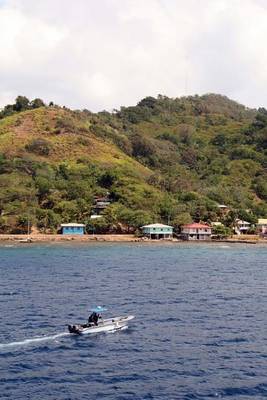 Book cover for Boat Off the Coast of Roatan Honduras Journal