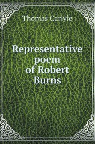 Cover of Representative poem of Robert Burns