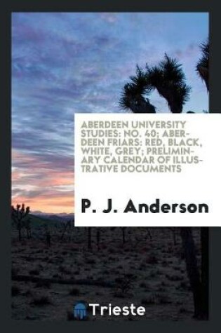 Cover of Aberdeen University Studies