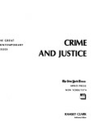 Cover of Crime and Justice