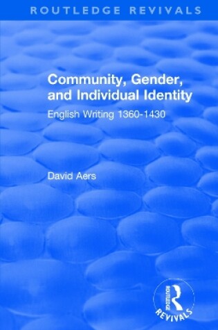 Cover of Community, Gender, and Individual Identity (1988)