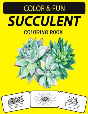 Book cover for Succulent Coloring Book