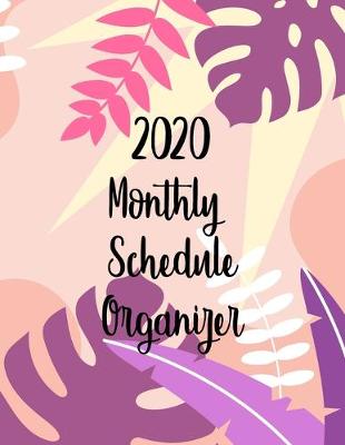 Book cover for 2020 Monthly Schedule Organizer