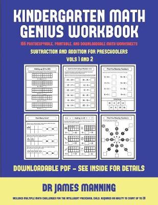 Book cover for Subtraction and Addition for Preschoolers (Kindergarten Math Genius)