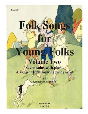 Cover of Folk Songs for Young Folks, Vol. 2 - horn and piano