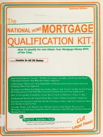 Book cover for The National Home Mortgage Qualification Kit