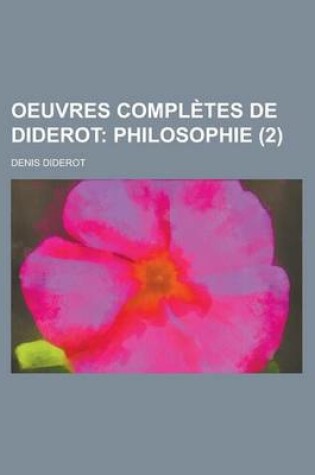 Cover of Oeuvres Completes de Diderot (2)