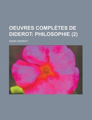 Book cover for Oeuvres Completes de Diderot (2)