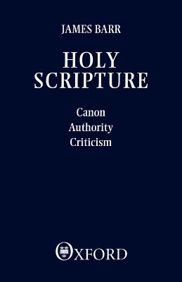 Book cover for Holy Scripture