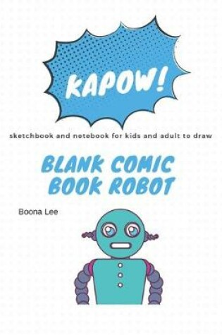 Cover of blank comic book robot