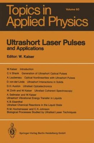 Cover of Ultrashort Laser Pulses and Applications