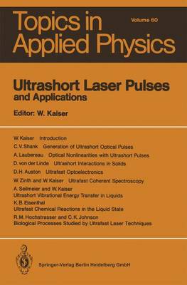 Book cover for Ultrashort Laser Pulses and Applications