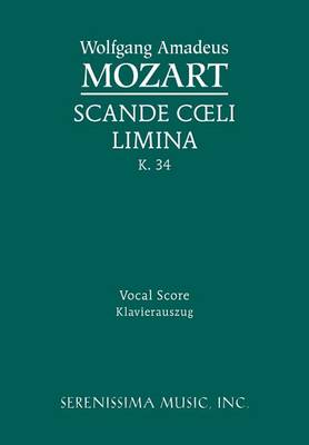 Cover of Scande Coeli Limina, K. 34 - Vocal Score