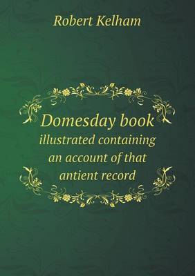 Book cover for Domesday book illustrated containing an account of that antient record
