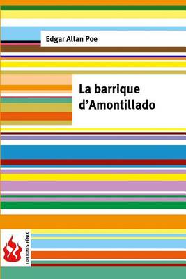 Book cover for La barrique d'Amontillado