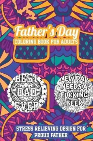 Cover of Father's Day Coloring Book for Adults