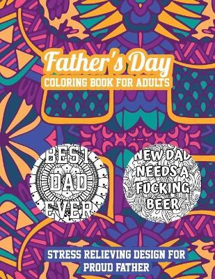 Book cover for Father's Day Coloring Book for Adults