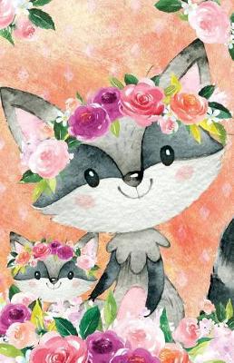 Book cover for Bullet Journal for Animal Lovers Raccoons in Flowers