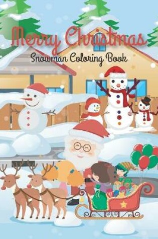 Cover of Merry christmas snowman coloring book