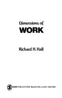 Book cover for Dimensions of Work