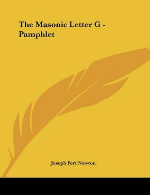 Book cover for The Masonic Letter G - Pamphlet