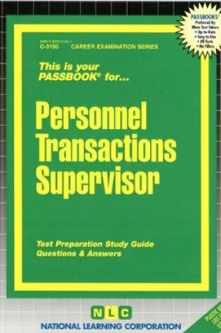 Cover of Personnel Transactions Supervisor