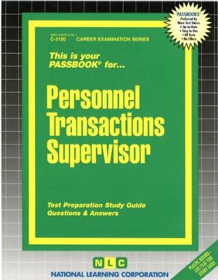 Cover of Personnel Transactions Supervisor