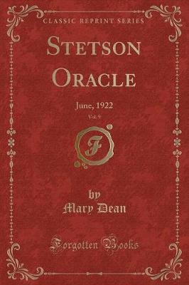 Book cover for Stetson Oracle, Vol. 9
