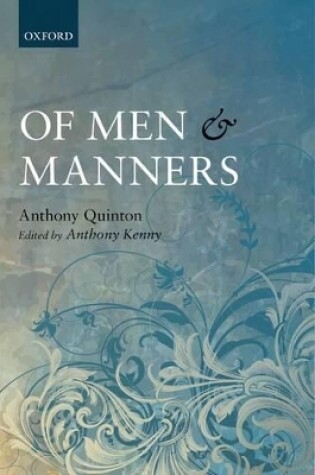 Cover of Of Men and Manners