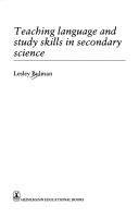 Book cover for Teaching Language and Study Skills in Secondary Science