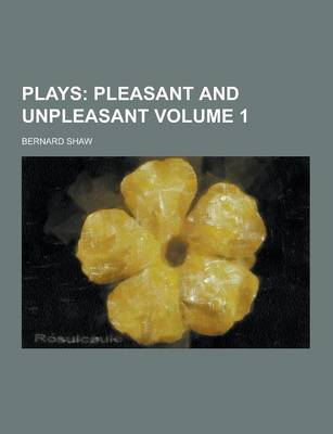 Book cover for Plays Volume 1