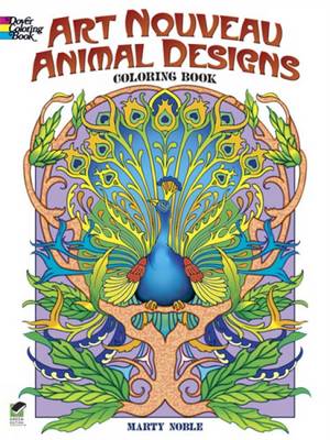 Cover of Art Nouveau Animal Designs Coloring Book