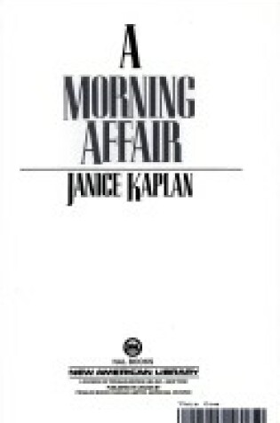 Cover of A Morning Affair