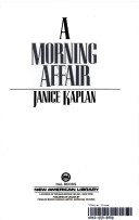 Book cover for A Morning Affair