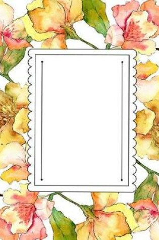 Cover of Watercolor Yellow Alstroemeria Flower Composition Book