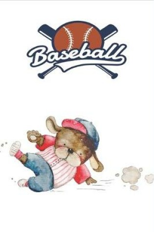 Cover of Puppy Baseball Player Notebook for Dog Lovers, Baseball Players