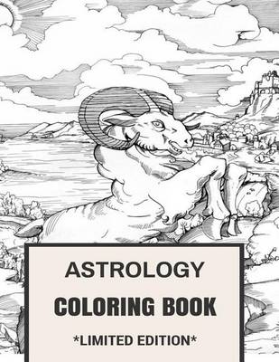 Book cover for Astrology Coloring Book