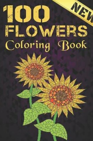 Cover of Coloring Book 100 Flowers
