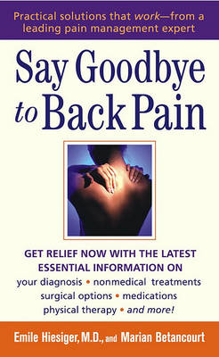 Book cover for Say Goodbye to Back Pain