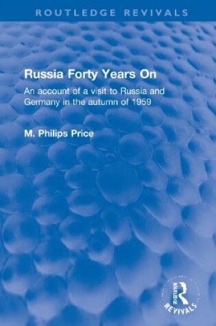 Cover of Russia Forty Years On