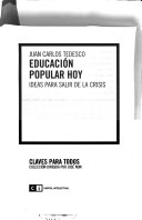 Book cover for Educacion Popular Hoy