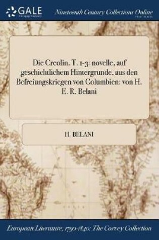 Cover of Die Creolin. T. 1-3