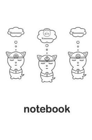 Cover of Om Three Cats Meditating Lined Notebook