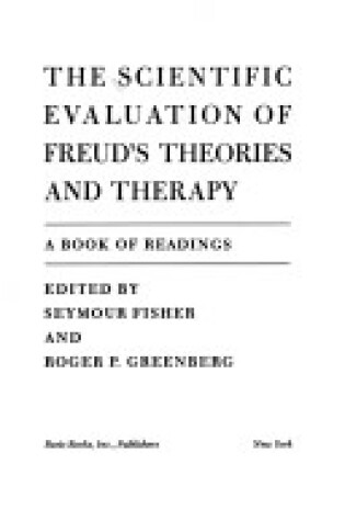 Cover of Scientific Evalutn Freud Ide