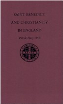 Book cover for St. Benedict and Christianity in England