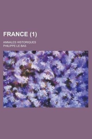 Cover of France; Annales Historiques (1)