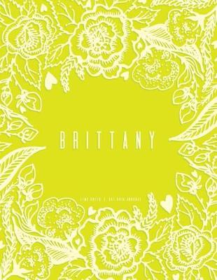 Book cover for Brittany Journal, Dot Grid, Lime Green
