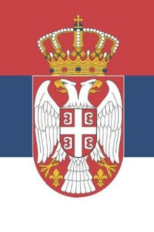 Cover of Serbia Travel Journal - Serbia Flag Notebook - Serbian Flag Book